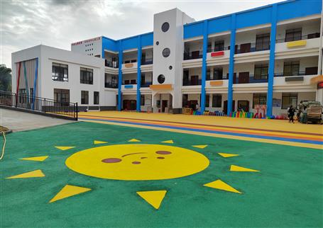 【“兩個年”雙提升】桂海分公司承建的百林鄉(xiāng)中心幼兒園順利開園！