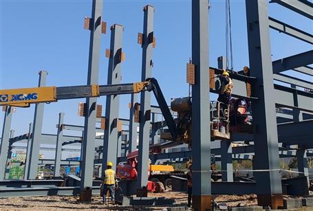 【真抓實(shí)干 奮勇爭(zhēng)先】冶建第十分公司一區(qū)外項(xiàng)目“火力全開”搶進(jìn)度